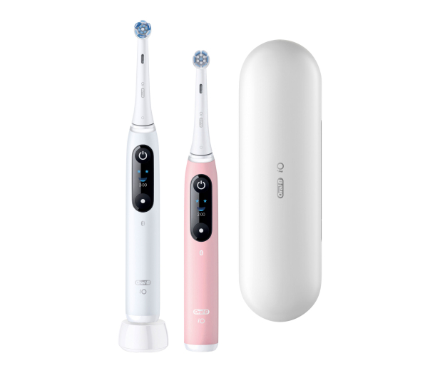 Oral-B Szczoteczeka magnetyczna iO6 Duo (biała + różowa) - 1519318 - zdjęcie 4